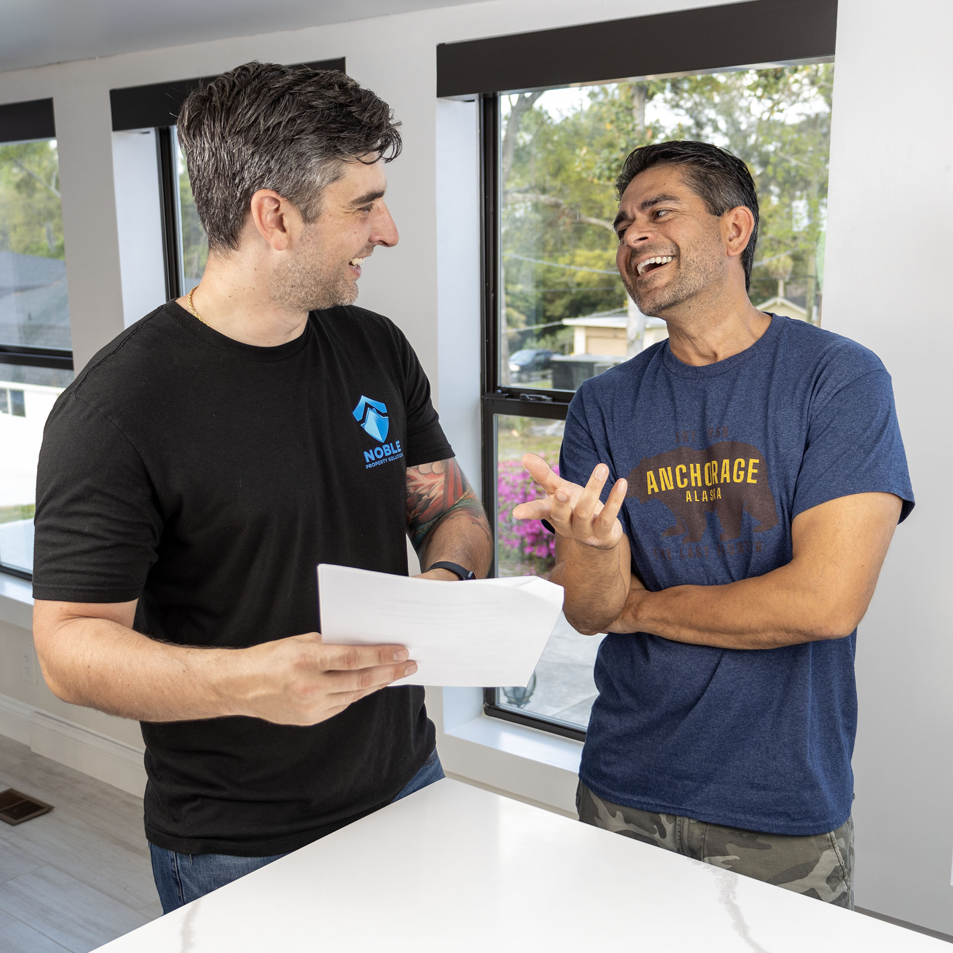 Johnny presenting an offer to buy a house in jacksonville